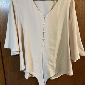 Elegant Cream Women's Top